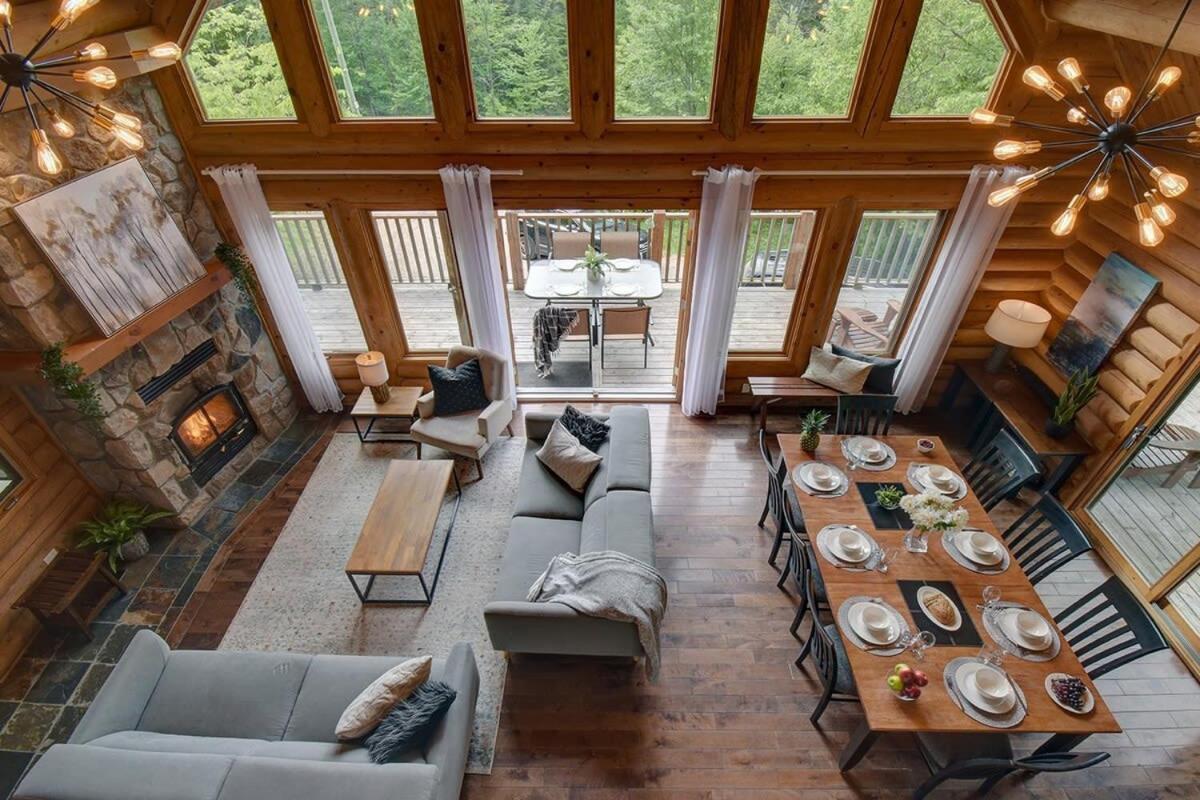 Chic Familiale, Relaxant Avec Spa En Montagnes Labelle Exteriér fotografie