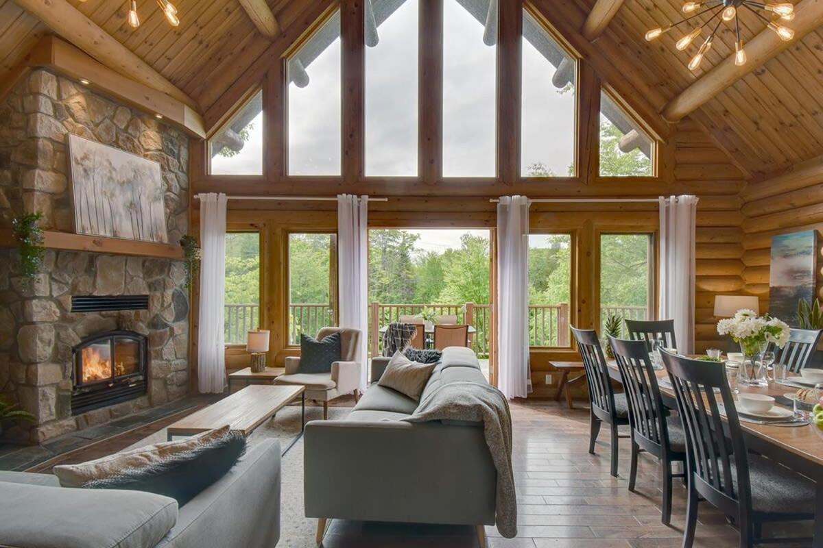 Chic Familiale, Relaxant Avec Spa En Montagnes Labelle Exteriér fotografie